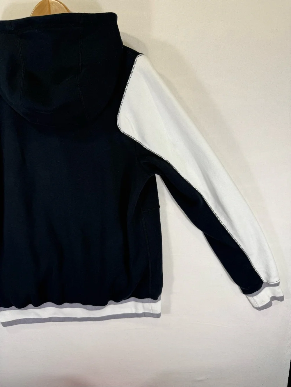 Jordan Black and White Hooded Varsity Jacket